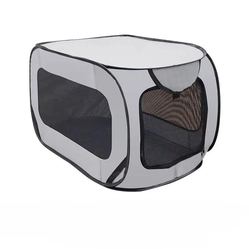 Waterproof Pet Travel Crate – Foldable Oxford Cloth Dog Carrier for Indoor & Outdoor Use
