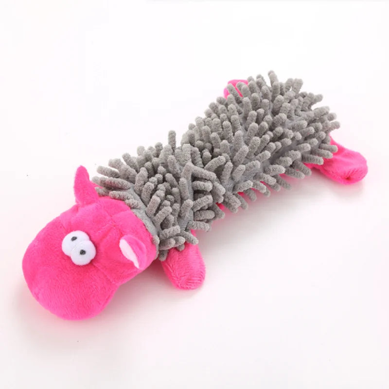 Animal-Shaped Dog Toy – Squeaky Plush Chew Toy for Puppies & Small Breeds
