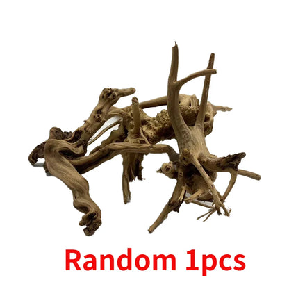 Aquarium Tree Trunk Wood Decor – Natural Driftwood Ornament for Fish Tanks