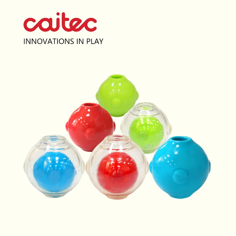 CAITEC Dog Toy Amazing Squeaker Ball Durable Floatable Springy Bite Resistant Best for Tossing Chasing For aging Medium Large Dog