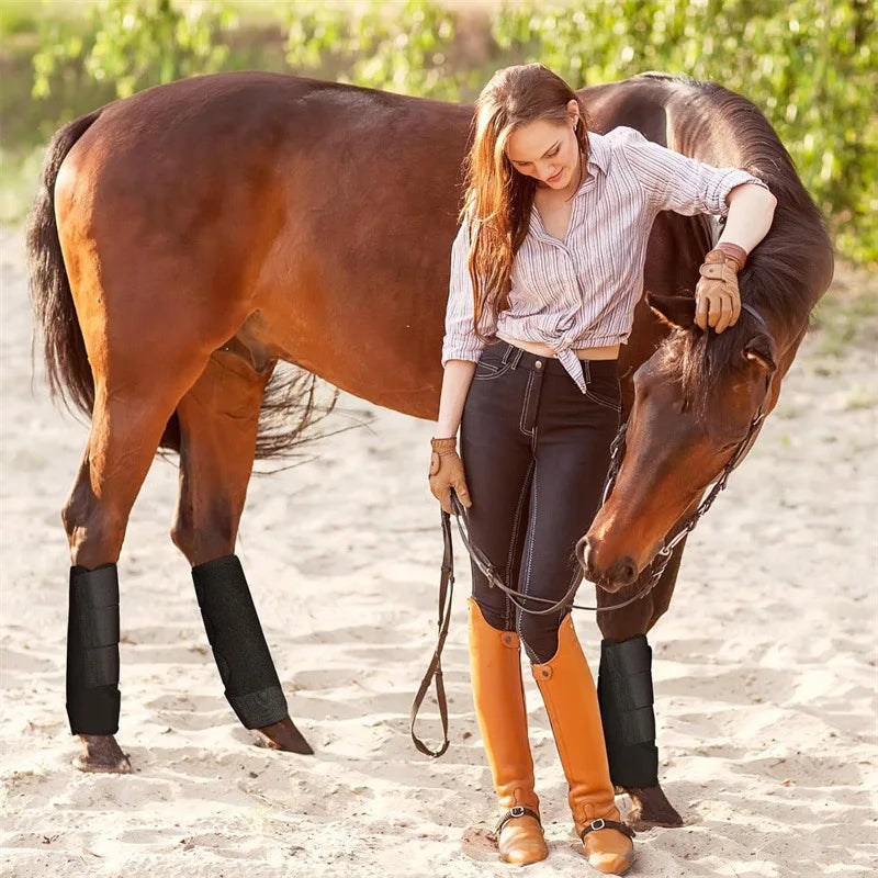 Equestrian Horse Leg Guards – Anti-Collision Shock Absorption Boots