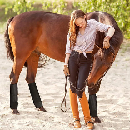 Equestrian Horse Leg Guards – Anti-Collision Shock Absorption Boots