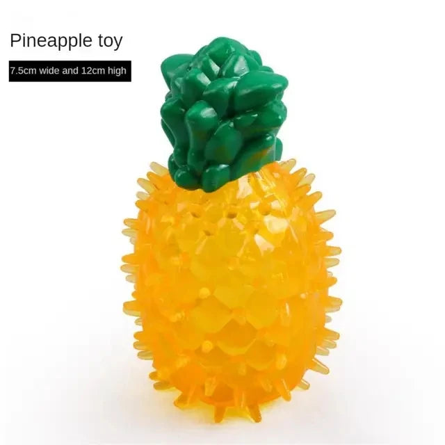 Frozen Pet Chew Toy – Durable Watermelon, Pineapple & Lemon Cooling Toy
