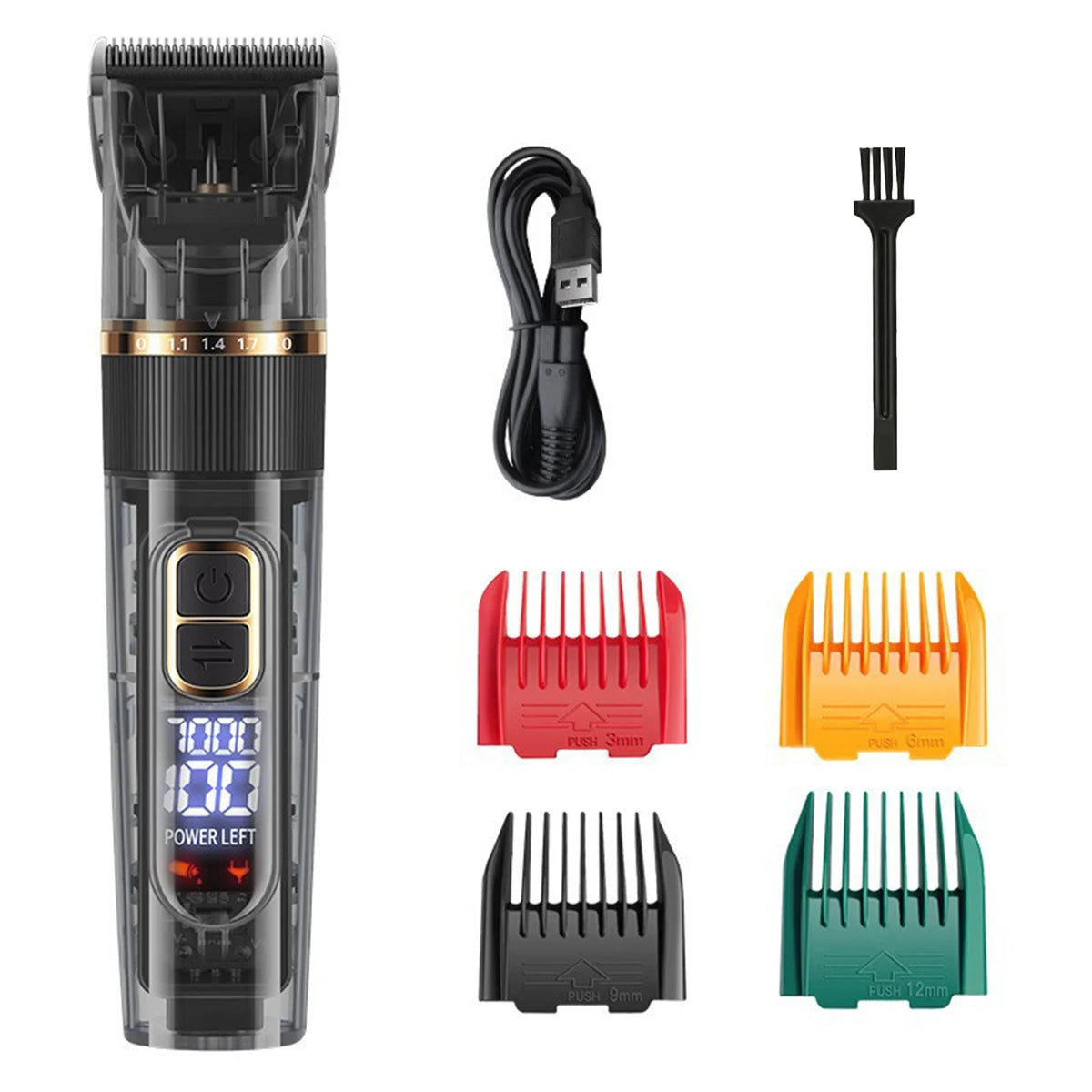 Cordless Pet Hair Clipper – USB Rechargeable Grooming Trimmer for Pets