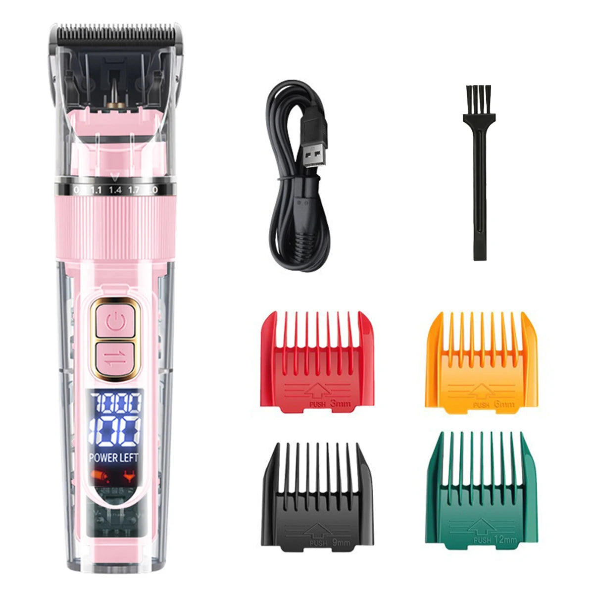 Cordless Pet Hair Clipper – USB Rechargeable Grooming Trimmer for Pets
