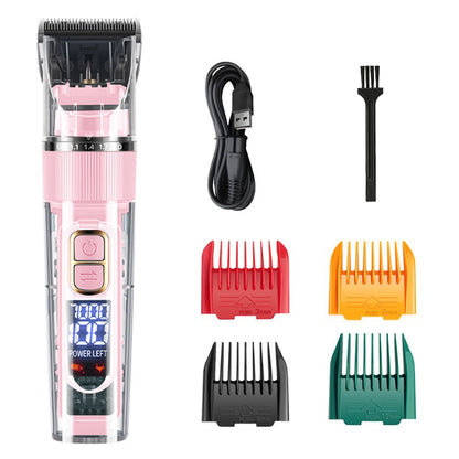 Cordless Pet Hair Clipper – USB Rechargeable Grooming Trimmer for Pets