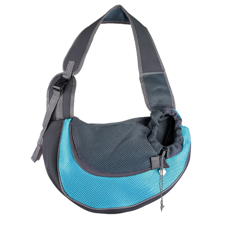 Crossbody Pet Carrier Bag – Portable Mesh Travel Tote for Cats & Dogs