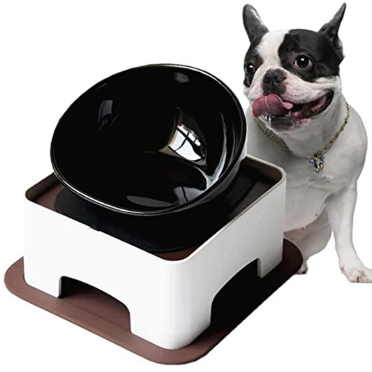 Non-Slip Ceramic Dog Bowl – Wide Mouth Feeding Dish for Small Breeds