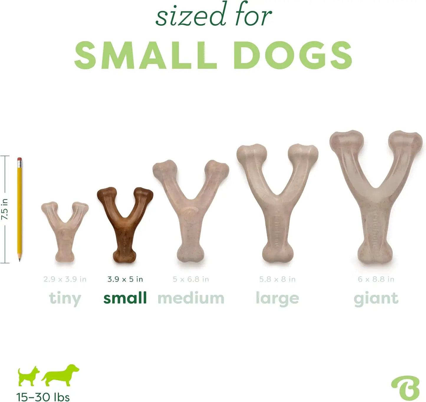 Durable Benebone Wishbone for Dogs – Real Bacon Flavor Chew Toy for Strong Chewers