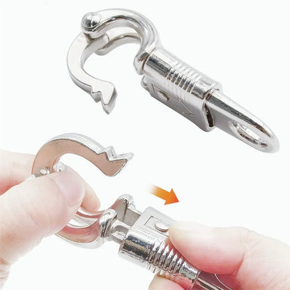 Quick Release Horse Panic Hook – Heavy Duty Zinc Alloy Clip for Equestrian Use