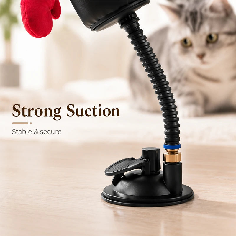 Indoor Cat Punching Bag – Interactive Boxing Toy with Dangling Gloves