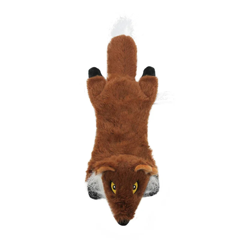Crinkle Squeaky Dog Chew Toy – 45cm Stuffing-Free Plush Animal Toy