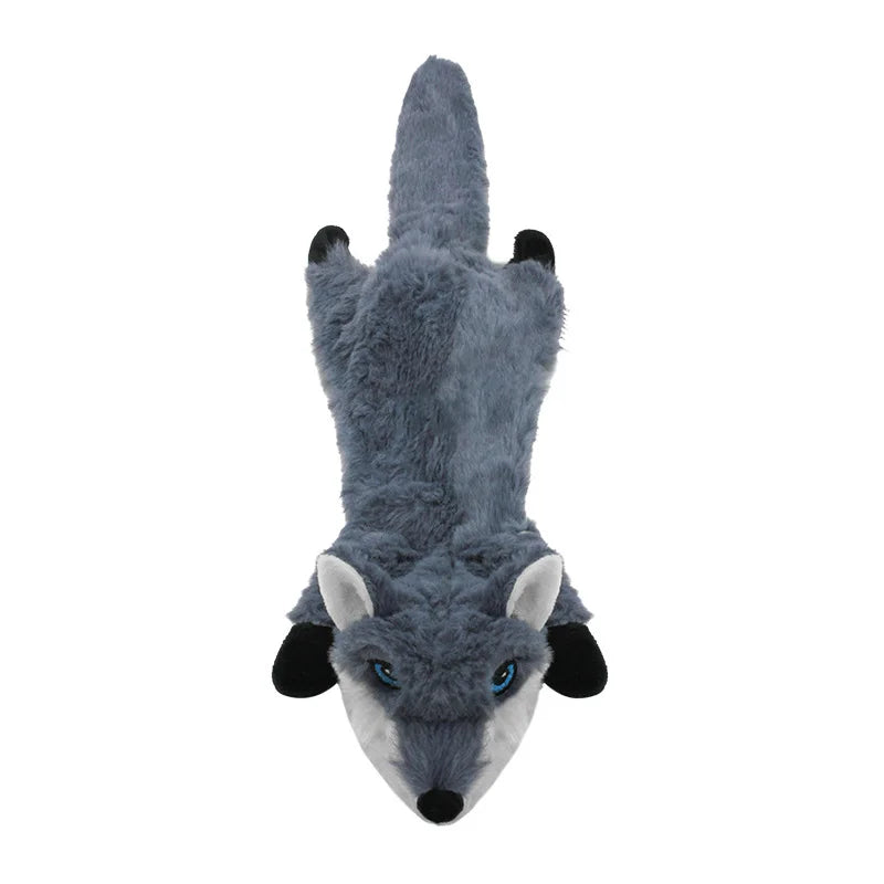 Crinkle Squeaky Dog Chew Toy – 45cm Stuffing-Free Plush Animal Toy