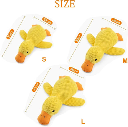Duck Plush Dog Toy – Quacking Squeaky Chew Toy for Small, Medium & Large Dogs