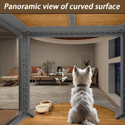 Indoor Special Small Dog Cage Kennel Wheel Luxury Puppy Villa Portable Catnap Dogs Cage Rooms Sleeping Houses Pet Supplies