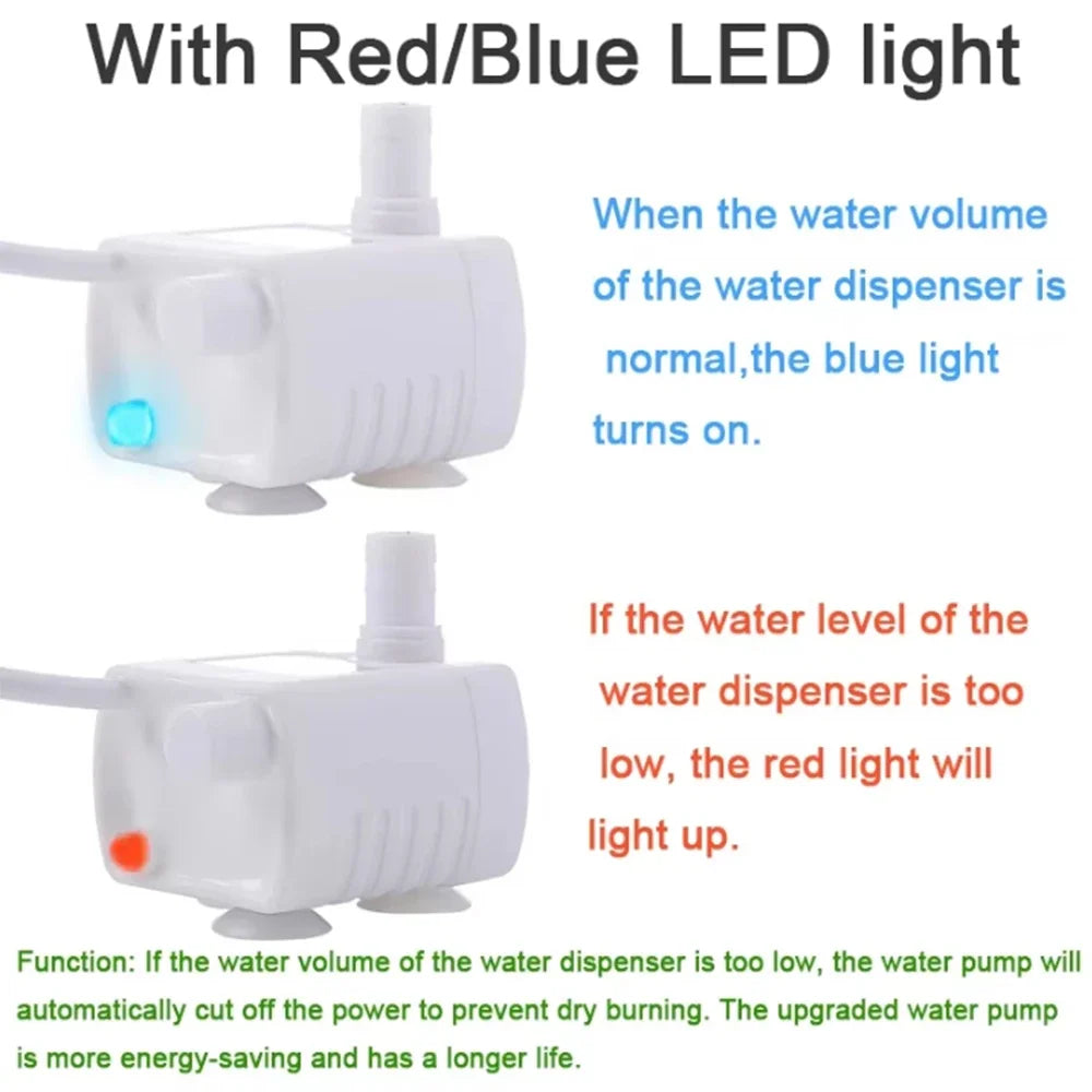 USB Cat & Dog Fountain Pump – Quiet Replacement Water Dispenser Pump