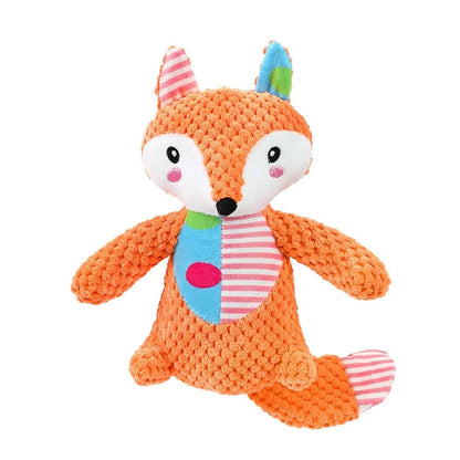 Animal-Shaped Dog Toy – Squeaky Plush Chew Toy for Puppies & Small Breeds