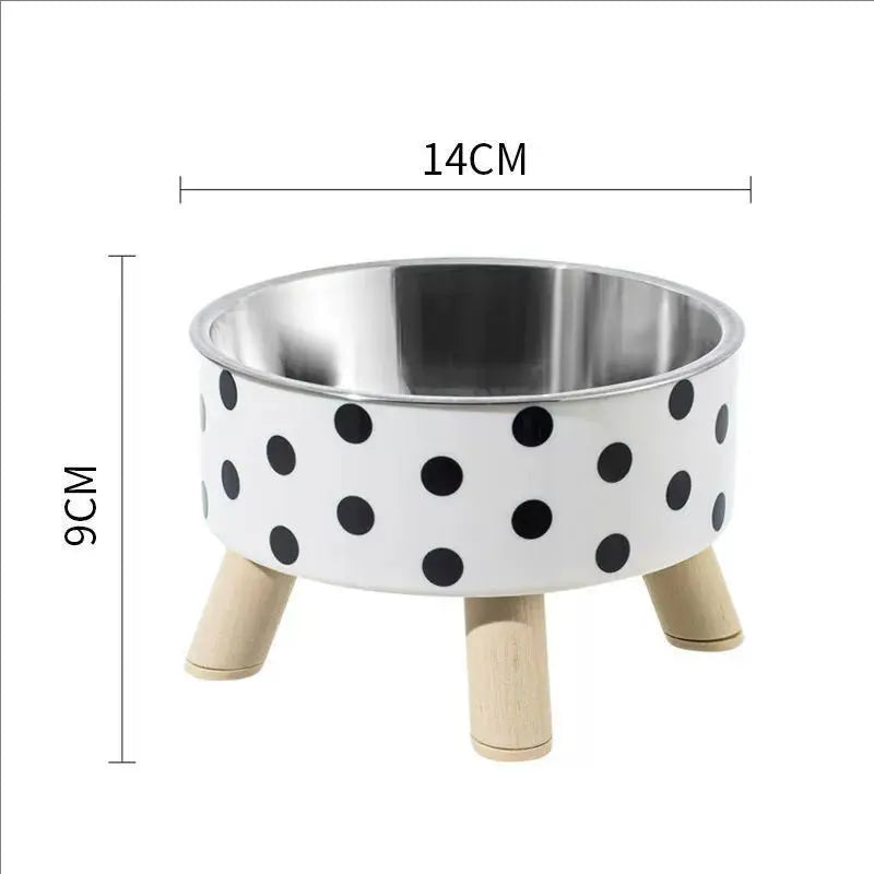 Stainless Steel Elevated Dog Bowls – Raised Food and Water Feeder for Pets