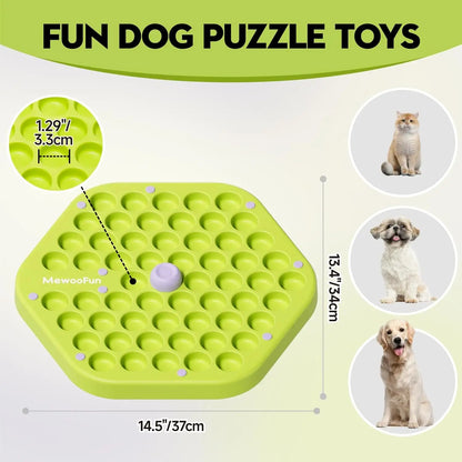 MEWOOFUN Advanced Dog Puzzle Toy – IQ Training & Treat Dispensing Slow Feeder