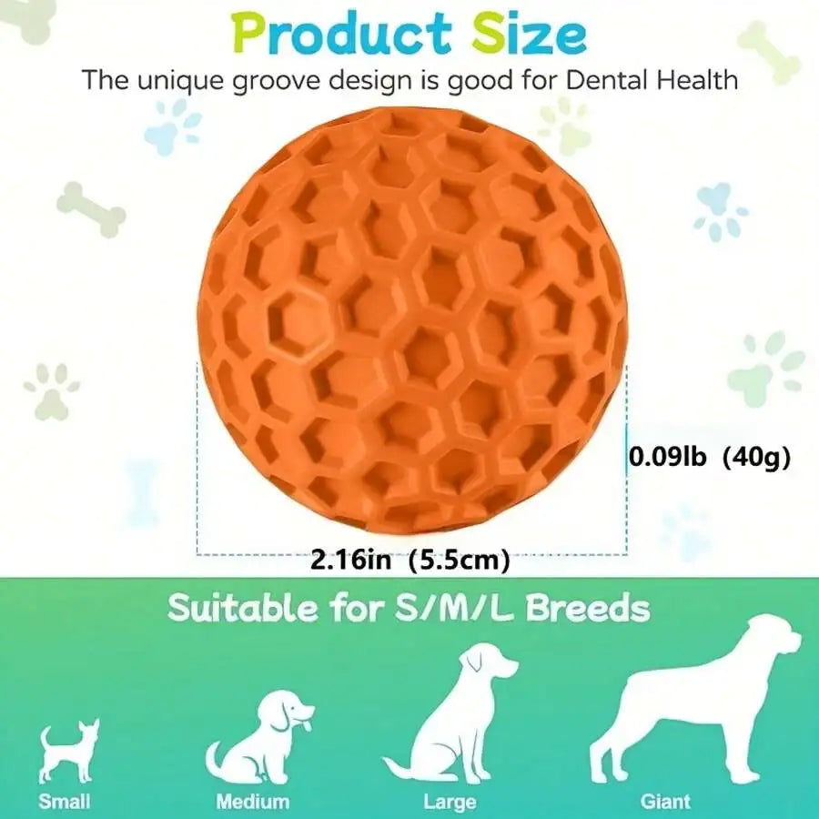 Heavy-Duty Squeaky Dog Toy Ball – Durable Chew Toy for Strong Chewers