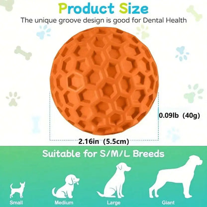 Heavy-Duty Squeaky Dog Toy Ball – Durable Chew Toy for Strong Chewers
