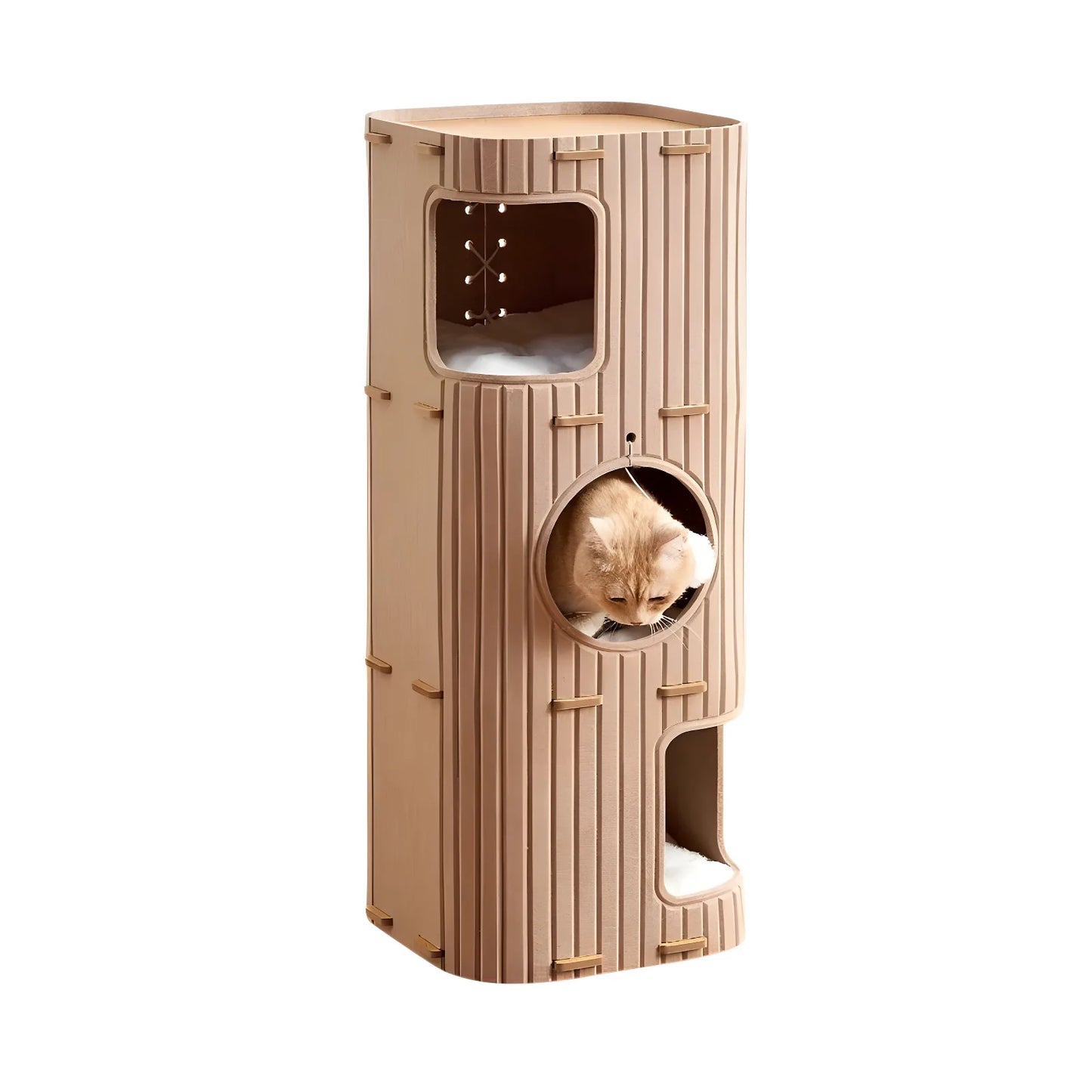 Multi-Level Cat Climbing Tree – Enclosed Cat Bed & Scratch-Resistant Tower