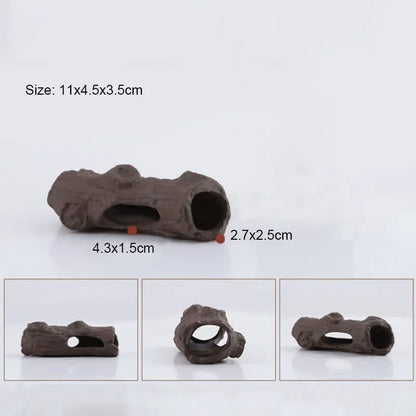 Ceramic Fish Tank Cave – Simulation Stone Hideout for Fish, Shrimp & Crayfish