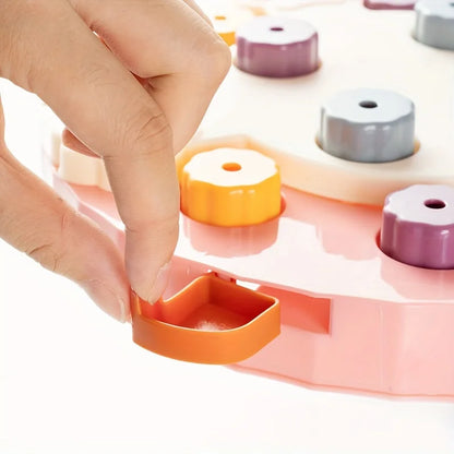 Slow Feeder Puzzle Toy – Battery-Free Brain Training Bowl for Cats