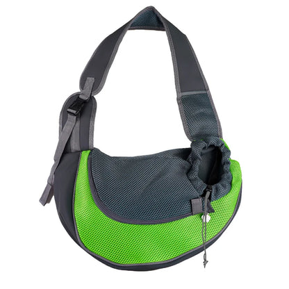 Crossbody Pet Carrier Bag – Portable Mesh Travel Tote for Cats & Dogs