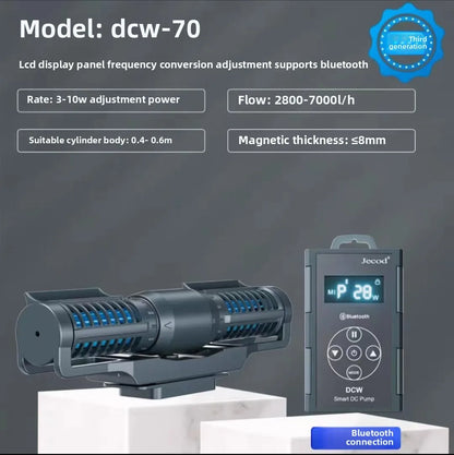 Silent Aquarium Wavemaker Pump – Jebao Jecod DCW Bluetooth Water Circulation Pump