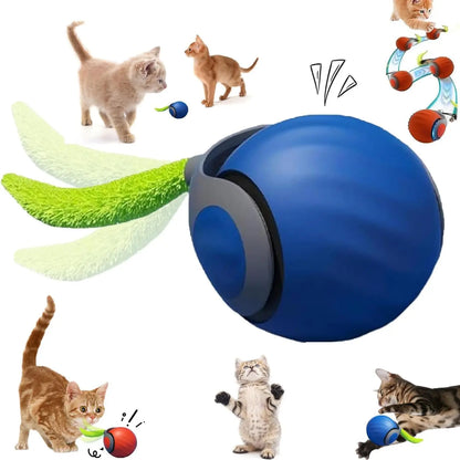 Speedy Tail 2.0 Electric Cat Toy – Automatic Rolling Ball with Dual Speed Modes