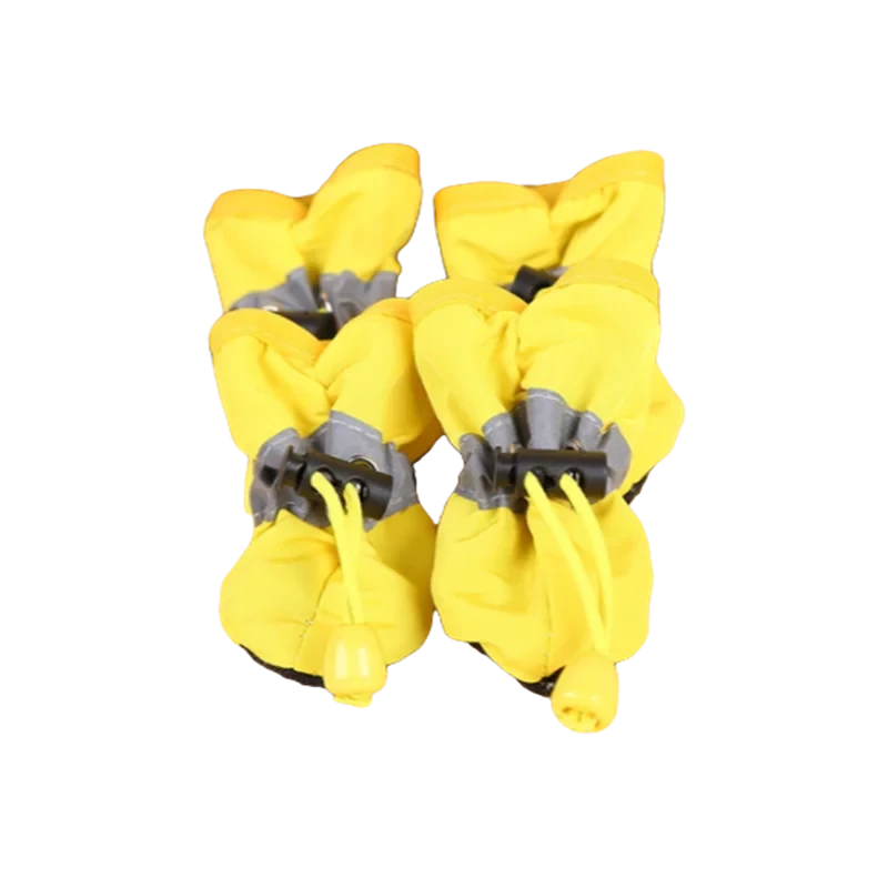 4pcs/set Waterproof Pet Dog Shoes  Anti-slip Rain Boots Footwear for Small Cats Dogs Puppy Dog Pet Booties Pet Paw Accessories
