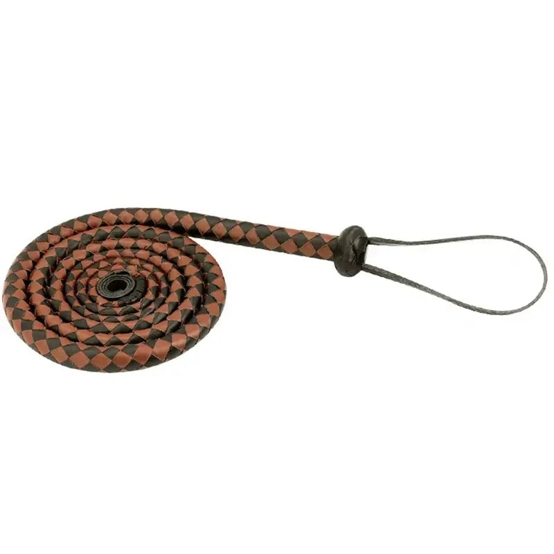 240CM Genuine Leather Horse Riding Whip Bull Whip Cowhide for Western Style Horse Training And Performance
