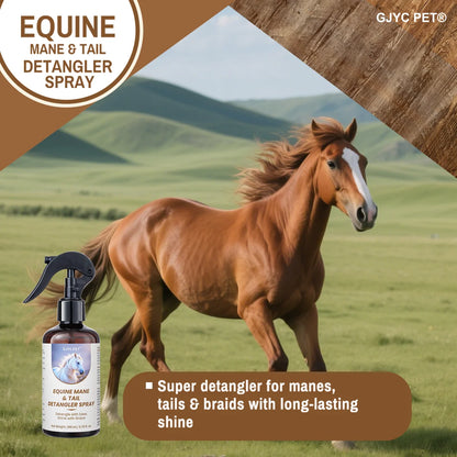 Conditioning Horse Grooming Spray – 200ml Mane & Tail Detangler with Shine Formula