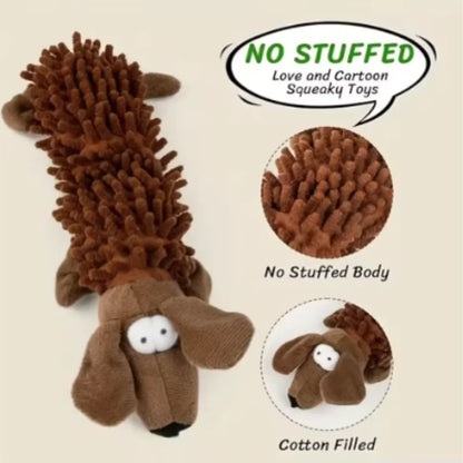 Animal-Shaped Dog Toy – Squeaky Plush Chew Toy for Puppies & Small Breeds
