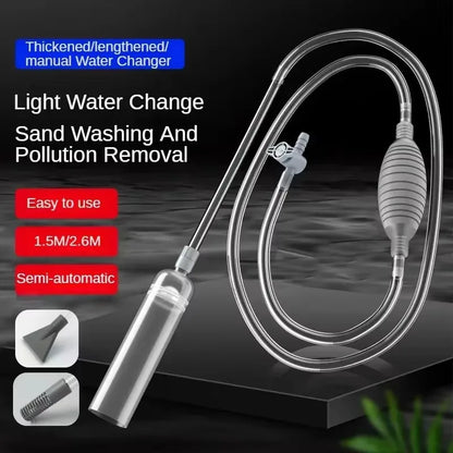 Aquarium Cleaning Vacuum – Sand & Gravel Washer with Extension Tube