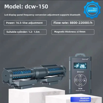 Silent Aquarium Wavemaker Pump – Jebao Jecod DCW Bluetooth Water Circulation Pump