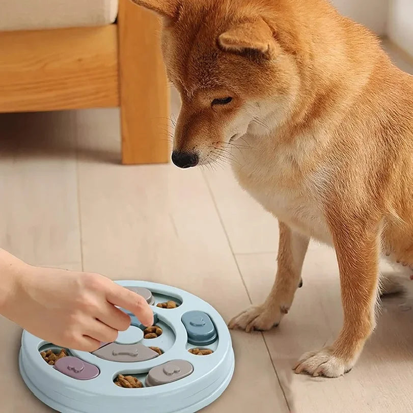 Dog Food Puzzle Bowl – Interactive Slow Feeder Toy for Training & Enrichment