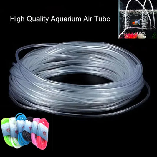 Silicone Fish Tank Air Tube – 1M–10M Oxygen Pump Hose for Aquarium & Pond Use