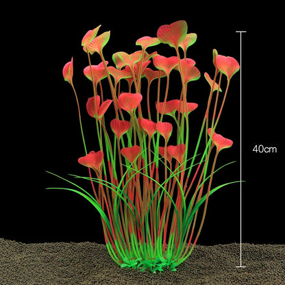 Artificial Aquarium Decor Plants Underwater Water Grass Aquatic Plastic Plants For Fish Tank Aquarium Decorations