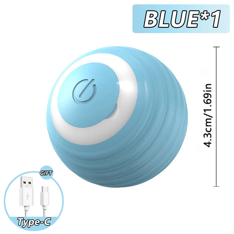 Speedy Tail 2.0 Electric Cat Toy – Automatic Rolling Ball with Dual Speed Modes