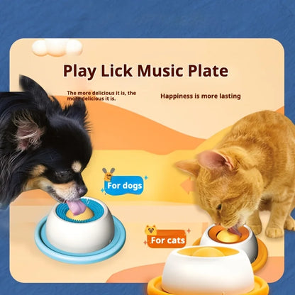 Interactive Pet Lick Plate – Slow Energy Consumption & Dental Care Feeder
