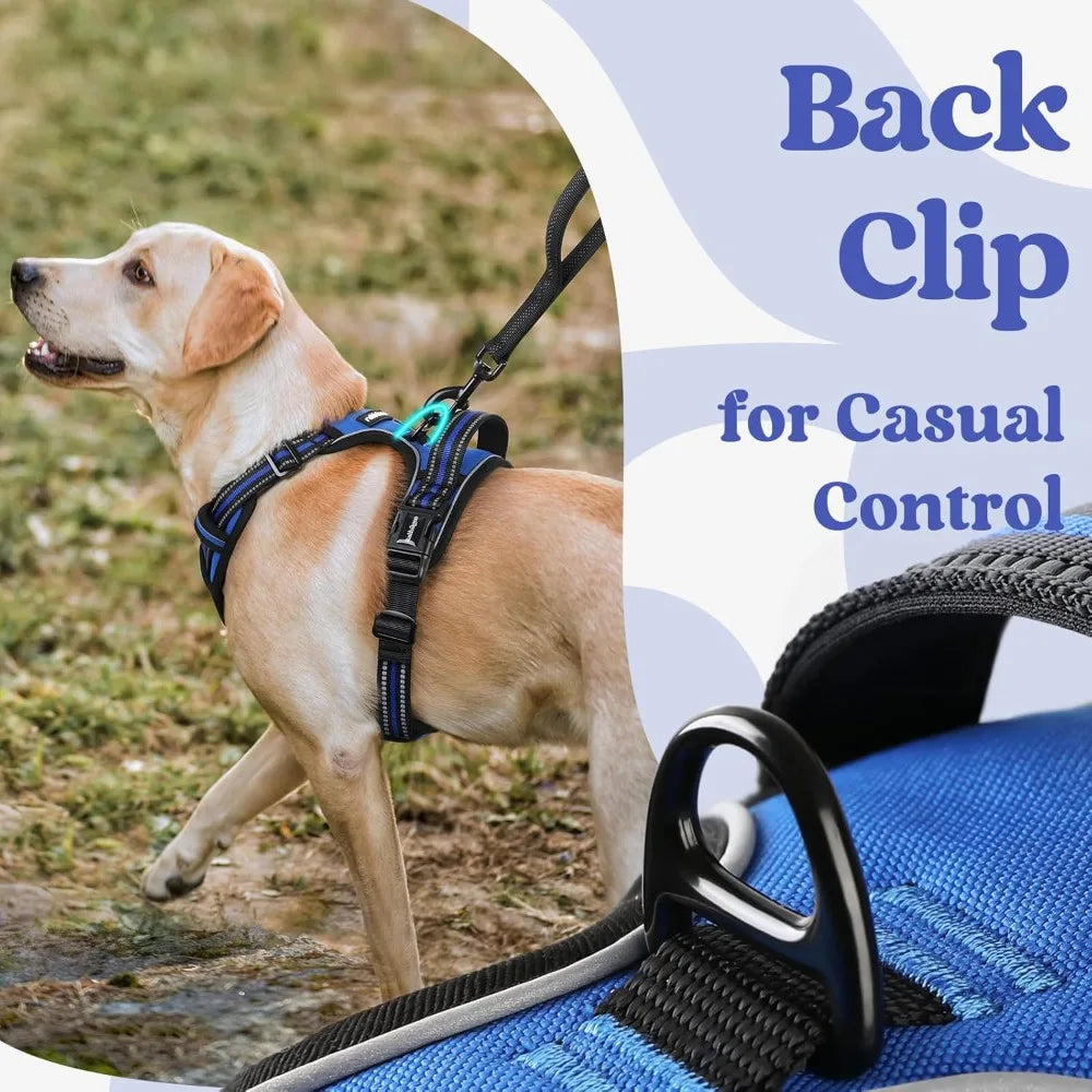 Heavy Duty Dog Harness – Comfortable No-Pull Training Vest for Large Breeds