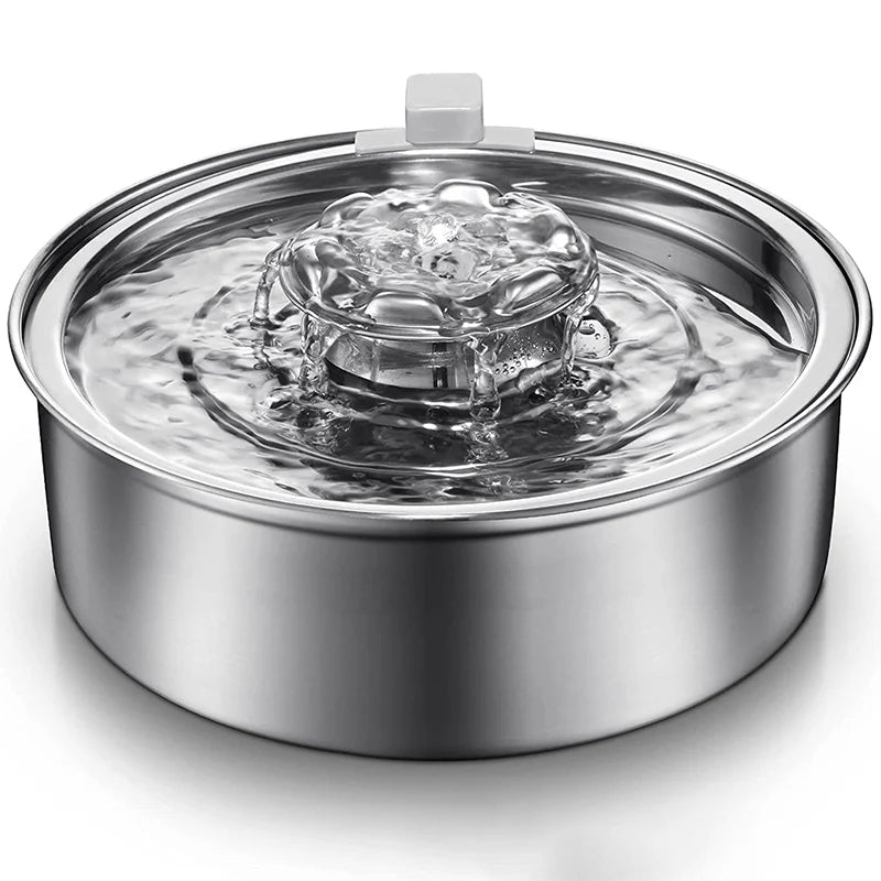 Automatic Stainless Steel Cat & Dog Water Fountain – Sensor Pet Water Dispenser