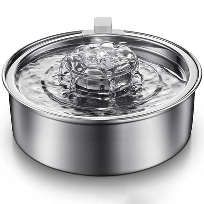 Automatic Stainless Steel Cat & Dog Water Fountain – Sensor Pet Water Dispenser