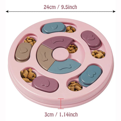 Dog Food Puzzle Bowl – Interactive Slow Feeder Toy for Training & Enrichment