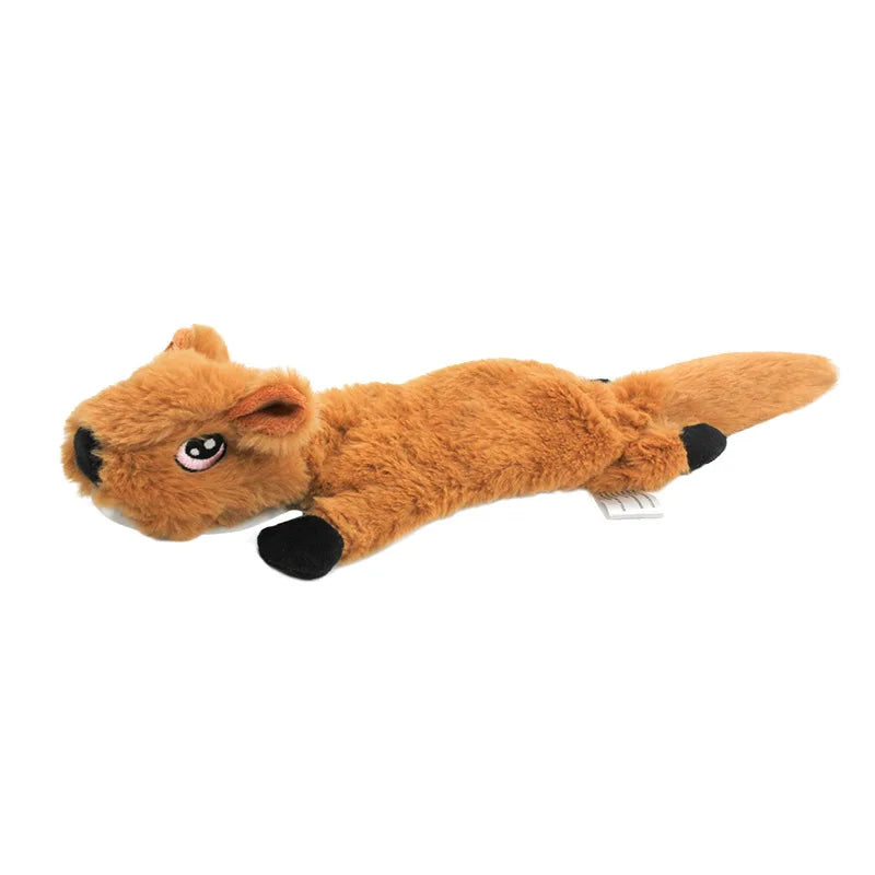 Crinkle Squeaky Dog Chew Toy – 45cm Stuffing-Free Plush Animal Toy