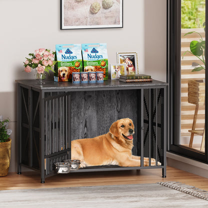 Assembly-Free Dog Kennel – Foldable Furniture-Style Crate for Large Dogs