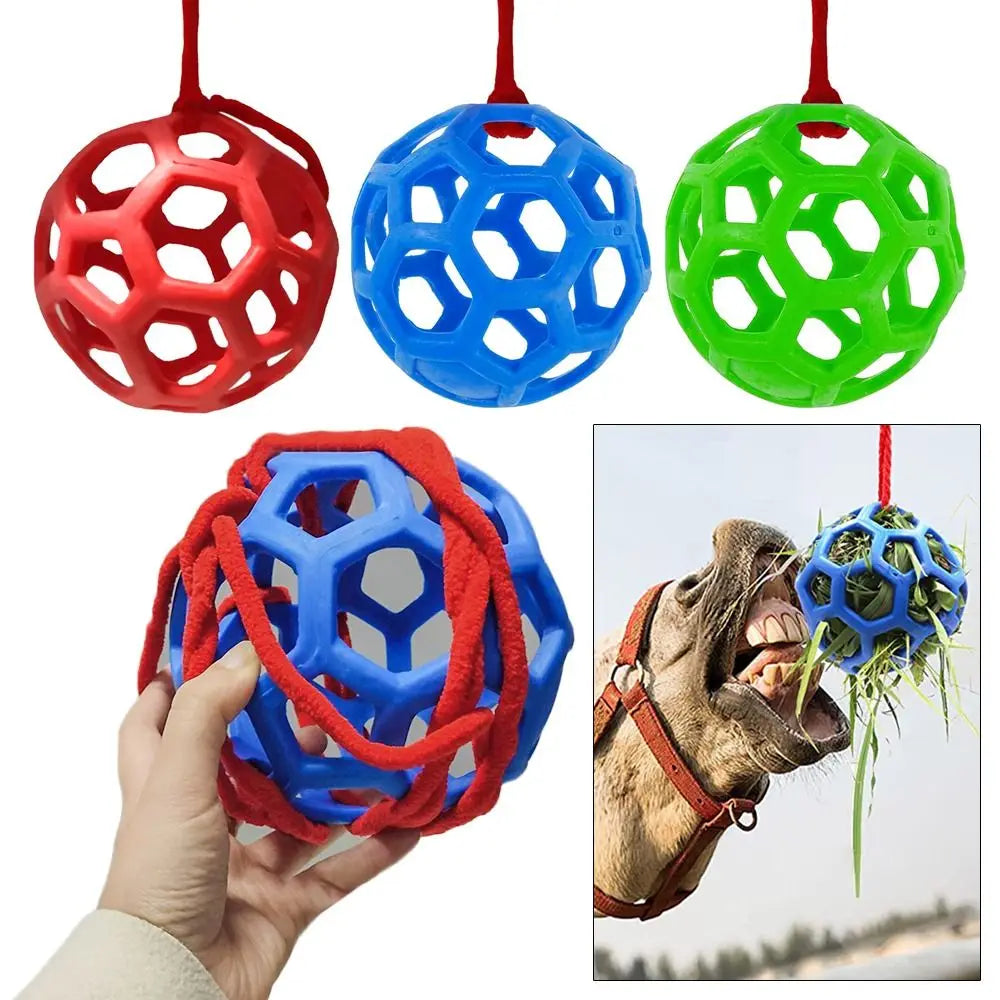 Hanging Horse Treat Ball – Hay Feeder Toy for Horses, Ponies & Livestock