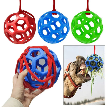 Hanging Horse Treat Ball – Hay Feeder Toy for Horses, Ponies & Livestock